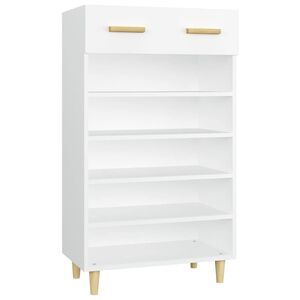 vidaXL Schuhschrank Wei&szlig; 60x35x105 cm Holzwerkstoff