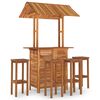 vidaXL 5-tlg. Gartenbar-Set Massivholz Akazie