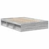 vidaXL Bettgestell Grau Sonoma 140x200 cm