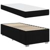 vidaXL Bettrahmen mit Matratze Schwarz 80 x 200 cm Stoff