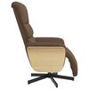 vidaXL Relaxsessel mit Fu&szlig;teil Braun Stoff