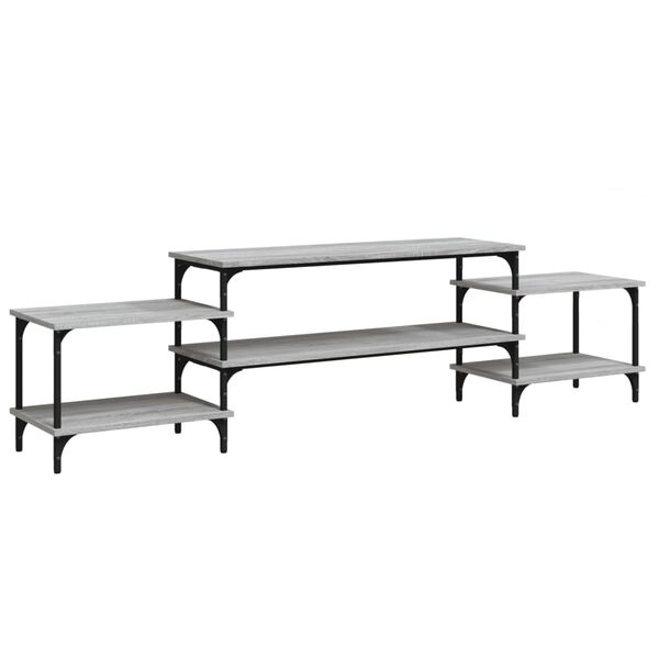 vidaXL TV-Schrank Grau Sonoma 197x35x52 cm Holzwerkstoff