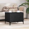 vidaXL Couchtisch Schwarz Eichen-Optik 60 x 44,5 x 45 cm Holzwerkstoff