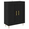 vidaXL Sideboard Schwarz Eichen-Optik 69,5 x 34 x 90 cm
