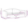 vidaXL Tagesbett Blau 80x200 cm Samt