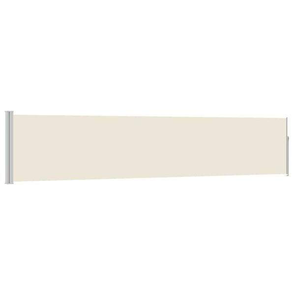 vidaXL Ausziehbare Seitenmarkise 100&times;500 cm Creme