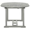 vidaXL Gartentisch Grau 200x100x75 cm Massivholz Akazie