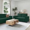 vidaXL 3-tlg. Sofagarnitur mit Kissen Dunkelgr&uuml;n Samt