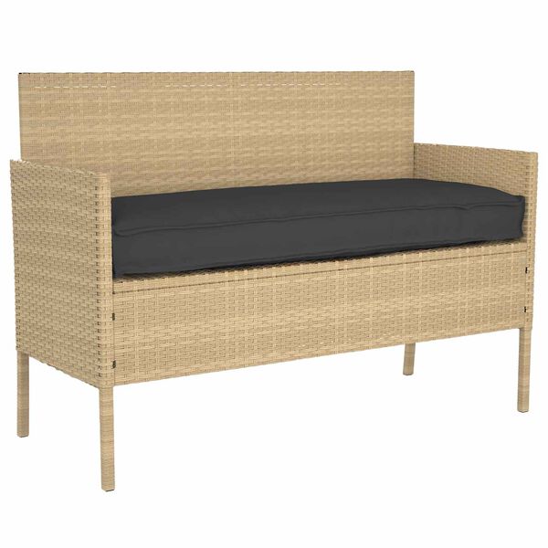 vidaXL Pallet Kissen Set 2 pcs Schwarz 100 x 40 x 8 cm Oxford-Stoff