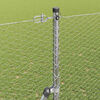 vidaXL Zaunpfosten Silber 25 x 1,6 m (25 mm Netz) Stahl
