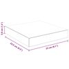 vidaXL Schweberegale 4 Stk. Hochglanz-Wei&szlig; 23x23,5x3,8 cm MDF