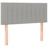vidaXL Kopfteil Hellgrau 90x5x78/88 cm Stoff