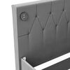 vidaXL Tagesbett USB Hellgrau Samt 90x200 cm