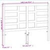 vidaXL Kopfteil Wachsbraun 135 cm Massivholz Kiefer