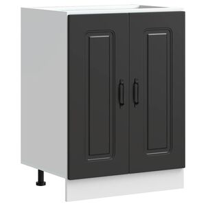 vidaXL Sp&uuml;lenunterschrank Kalmar Schwarz 60x46x81,5 cm Holzwerkstoff