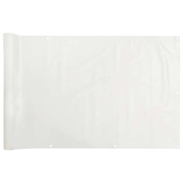 vidaXL Balkon-Sichtschutz Wei&szlig; 700x75 cm PVC