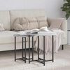 vidaXL Beistelltisch-Set 2 pcs Grau Sonoma und Schwarz