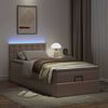 vidaXL Ottoman-Bett mit Matratzen & LEDs 100x200cm Kunstleder