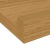 vidaXL Wandregal mit Regal 2 pcs Beige 60 x 9 x 3 cm Holzwerkstoff