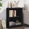 vidaXL B&uuml;cherregal Schwarz 60x24x76 cm Holzwerkstoff