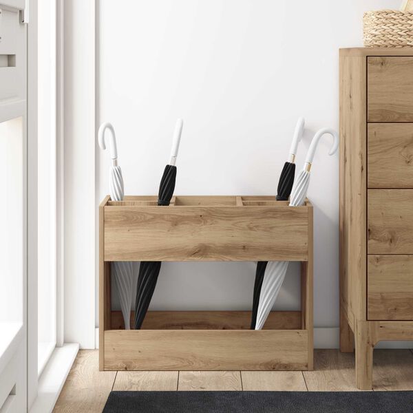 vidaXL Sonnenschirmhalter Artisan-Eiche 65 x 24 x 50 cm Holzwerkstoff