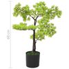 vidaXL Künstlicher Bonsai Zypresse mit Topf 60 cm Grün