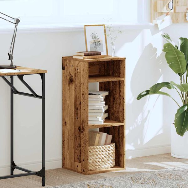 vidaXL B&uuml;cherregal Altholz-Optik 34x31x80 cm Holzwerkstoff