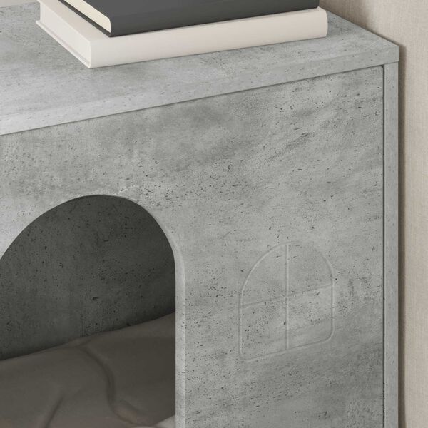 vidaXL Katzenhaus Beton 51 x 30 x 52 cm Holzwerkstoff