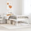 vidaXL Seniorenbett mit Kopfteil ohne Matratze Wei&szlig; 75x190 cm