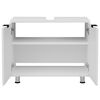 FMD Waschbeckenunterschrank 70x32,9x49,5 cm Wei&szlig;
