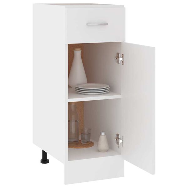 vidaXL Schubunterschrank Lyon Wei&szlig; 30x46x81,5 cm Holzwerkstoff