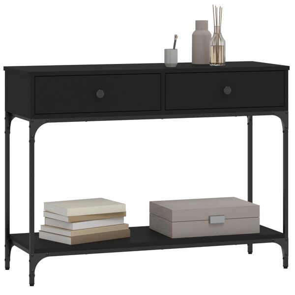 vidaXL Konsolentisch Schwarz 100x34,5x75 cm Holzwerkstoff