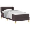 vidaXL Boxspringbett mit Matratze Dunkelbraun 100 x 200 cm Stoff