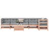 vidaXL 7-tlg. Garten-Lounge-Set mit Kissen Massivholz Douglasie