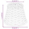 vidaXL Lampenschirm Braun Ø15x12 cm Korbweide