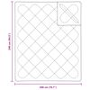 vidaXL Bettdecken Set 3 pcs Wei&szlig; Mikrofaser und Daunenfedern