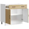 vidaXL K&uuml;chen-Unterschrank Lucca Sonoma-Eiche Holzwerkstoff
