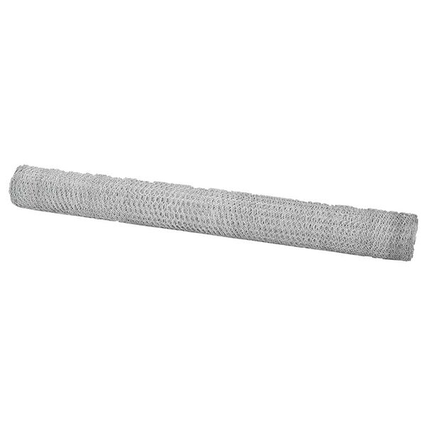vidaXL Hexagonzaun Silber 1,6 x 100 m Verzinkter Stahl