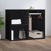 vidaXL Regal f&uuml;r Schminktisch Schwarz 80x40x65 cm Holzwerkstoff