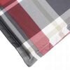 vidaXL Sonnen-Lounger Kissen Rot und Grau 180 x 60 x 4 cm Oxford-Stoff