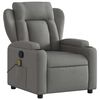 vidaXL Massage-Relaxsessel, Stoff, Dunkelgrau