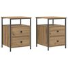 vidaXL Nachttische 2 Stk. Artisan-Eiche 44x45x60 cm Holzwerkstoff