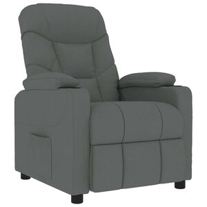 vidaXL Massagesessel Dunkelgrau Stoff