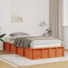 vidaXL Bettrahmen Wachsbraun 90 x 200 cm Massives Kiefernholz