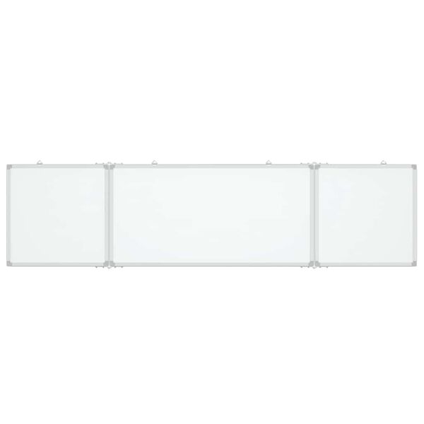 vidaXL Magnetisches Whiteboard Klappbar 160x40x1,7 cm Aluminium