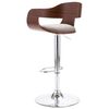 vidaXL Barhocker Sperrholz und Taupe Stoff