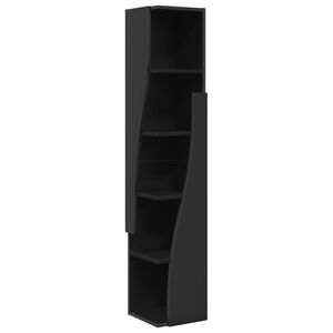 vidaXL Eckschrank 27,5x27x140cm Holzwerkstoff Schwarz
