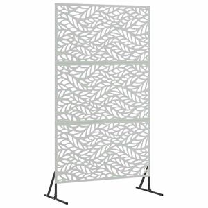 vidaXL Sichtschutz 100 x 50 x 180 cm Verzinkter Stahl Silber