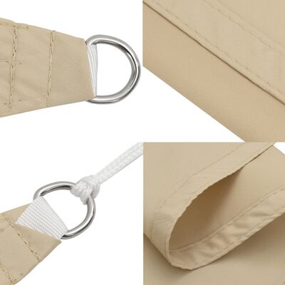 vidaXL Sonnensegel Beige 2x2x2 m 100% Polyester Oxford