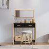 vidaXL Konsolentisch Schwarz 82x38x75 cm Holzwerkstoff